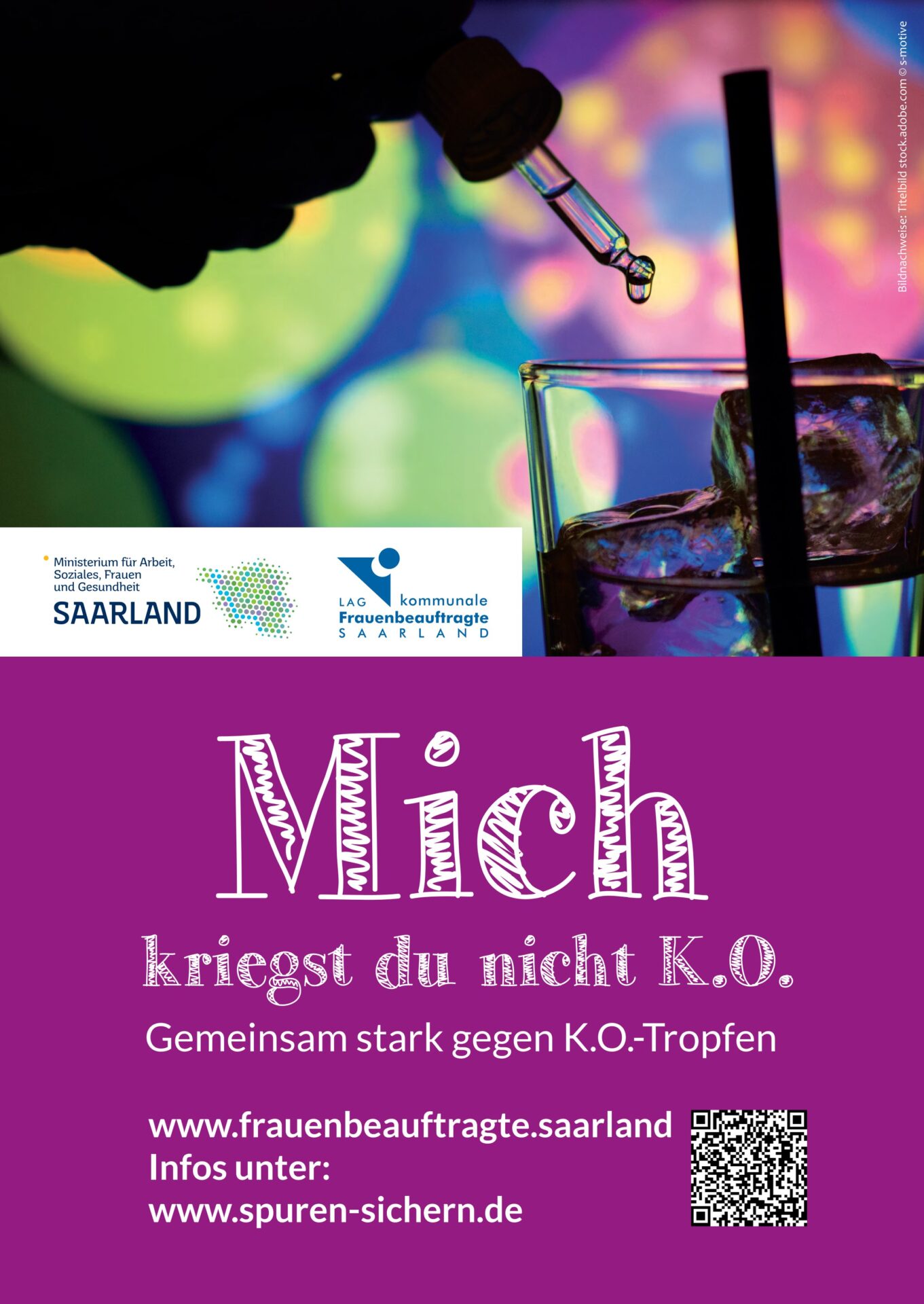 Kommunale Frauenbeauftragte im Saarland - Plakat_A2-KO-Tropfen-k