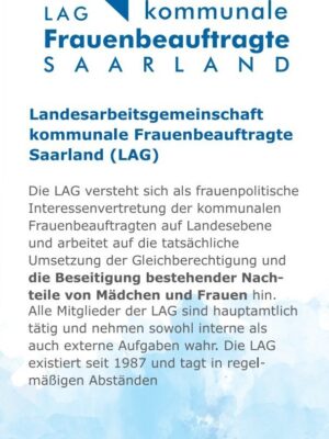 Kommunale Frauenbeauftragte im Saarland - Unser neuer LAG Flyer ist da!